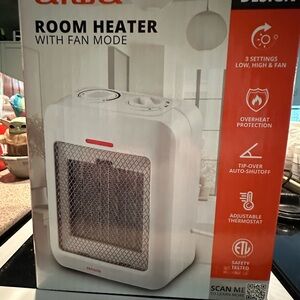 Dreo White Room Heater with Fan Mode